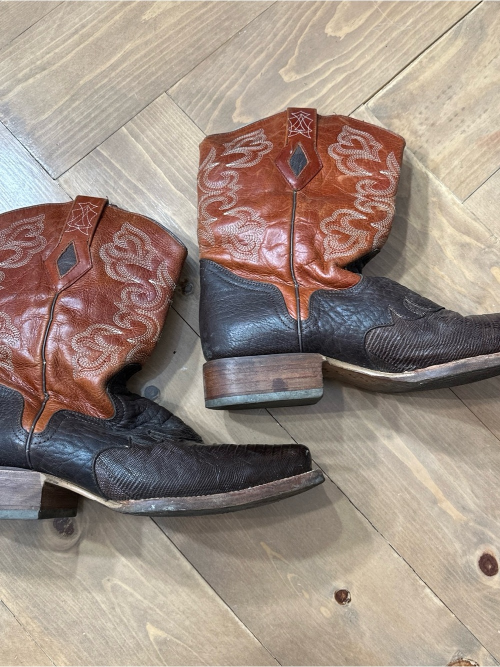 J.B. Dillon Reserve Cowboy Boots Mens SZ 10 EE LIZARD LEATHER Western JBR2060
